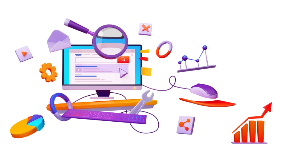 concepto de pagina de resultados del motor de busqueda serp